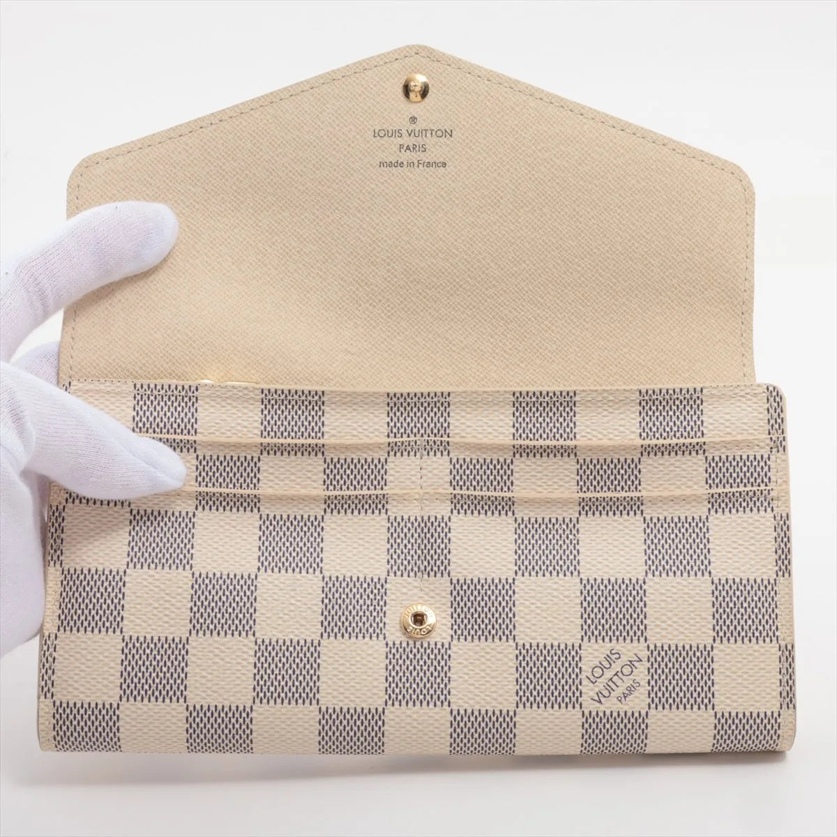 Louis Vuitton Sarah Wallet NM Damier Azur 3253