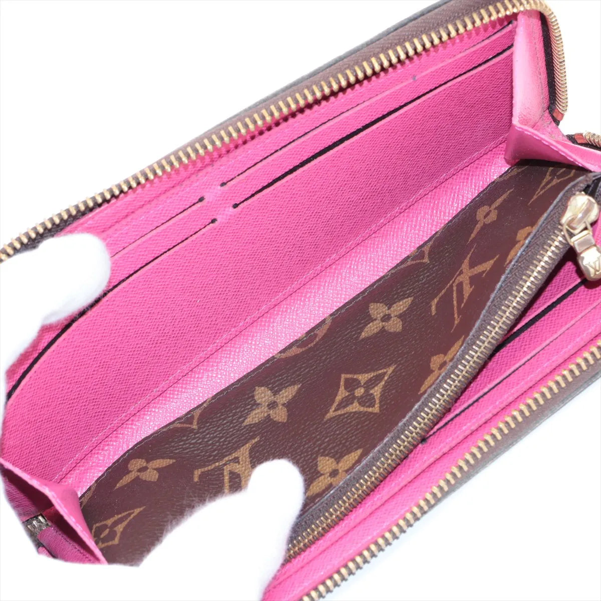 Louis Vuitton Clemence Wallet Monogram Framboise 3342