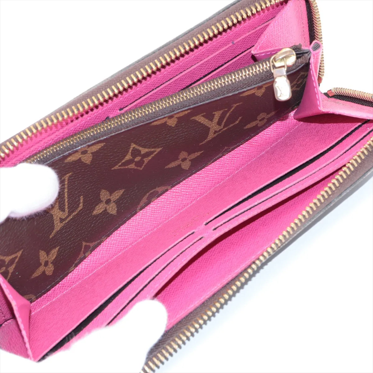 Louis Vuitton Clemence Wallet Monogram Framboise 3342