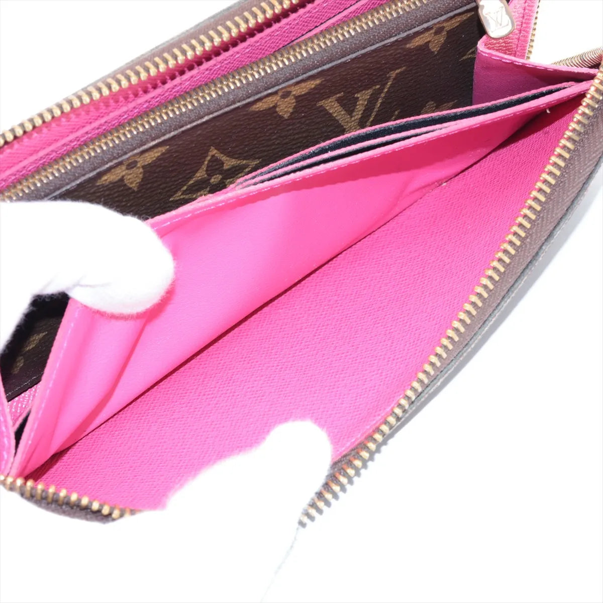 Louis Vuitton Clemence Wallet Monogram Framboise 3342