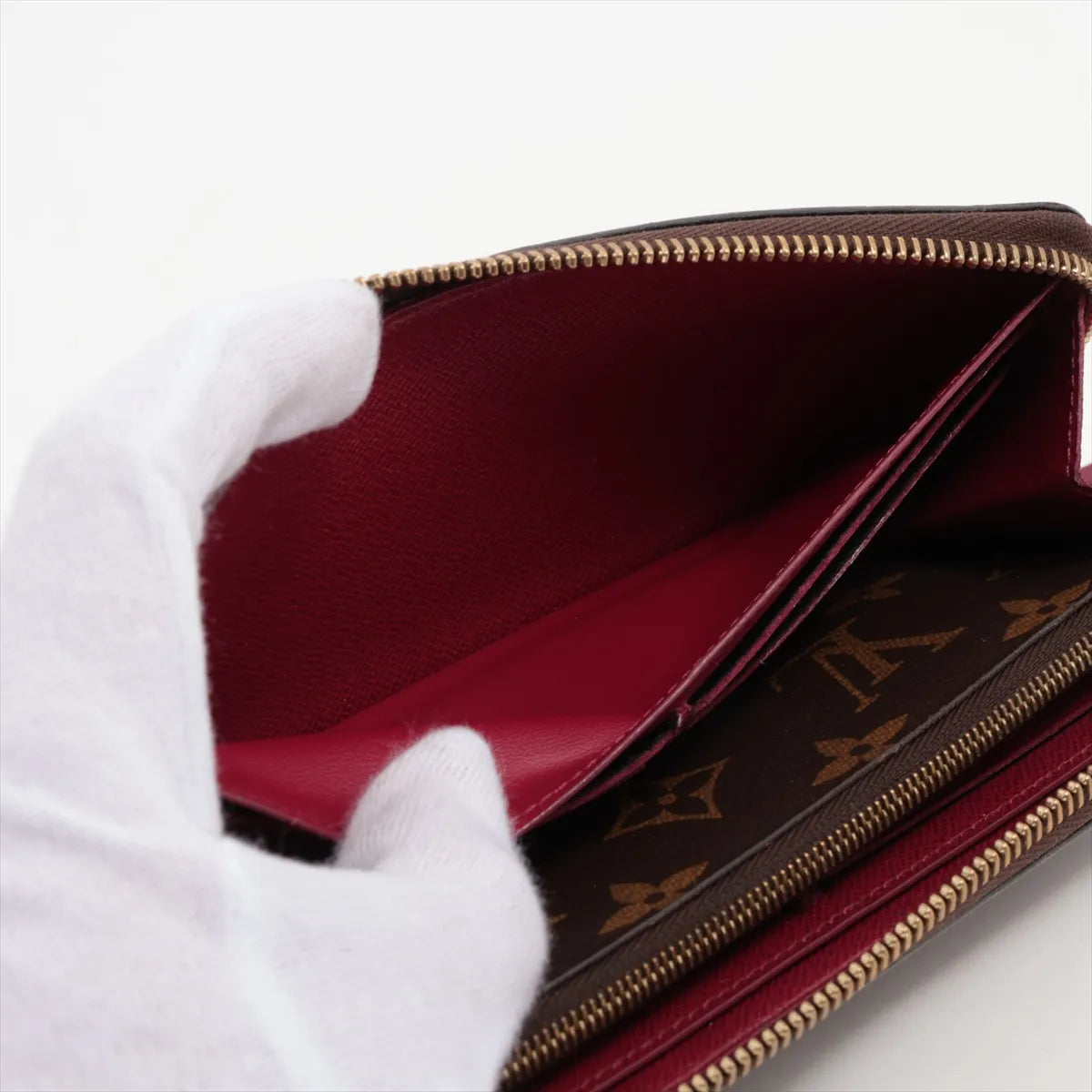 Louis Vuitton Clemence Wallet Monogram Fuchsia 3268