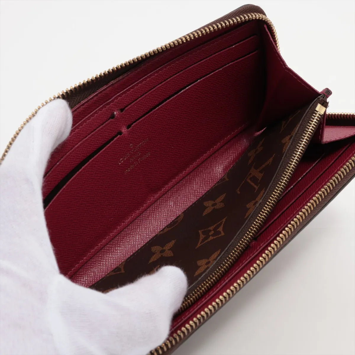 Louis Vuitton Clemence Wallet Monogram Fuchsia 3268