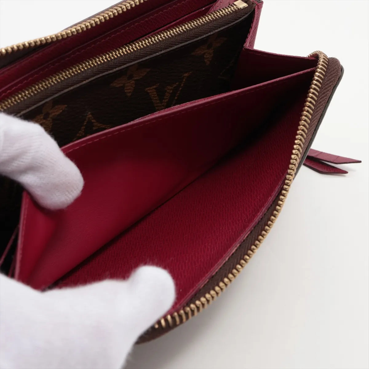 Louis Vuitton Clemence Wallet Monogram Fuchsia 3268