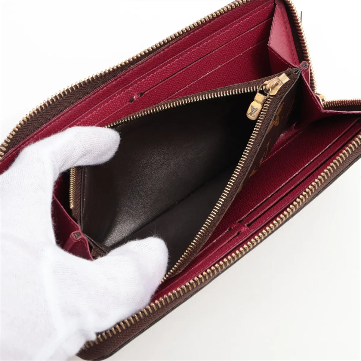 Louis Vuitton Clemence Wallet Monogram Fuchsia 3268