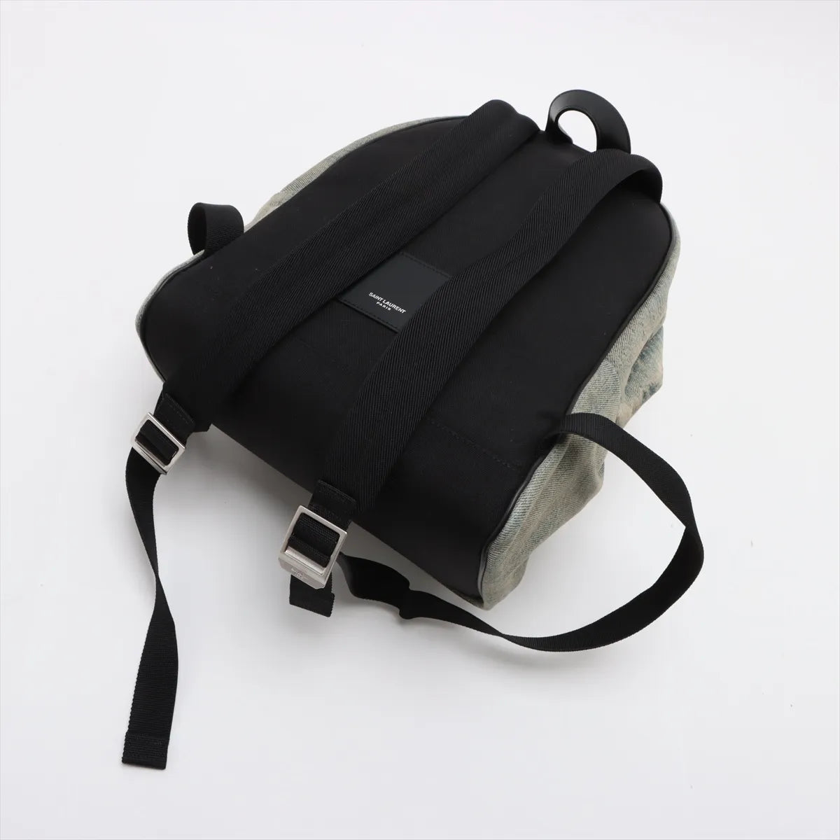 YSL City Backpack Blue Denim 3352