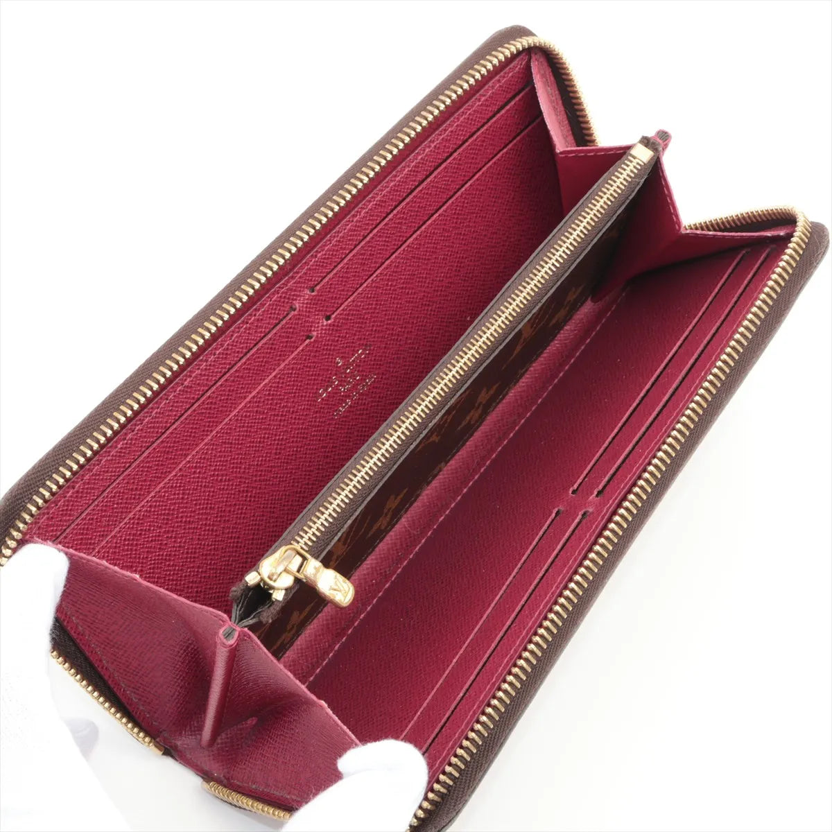 Louis Vuitton Clemence Wallet Monogram Fuchsia (Full Set) 3260