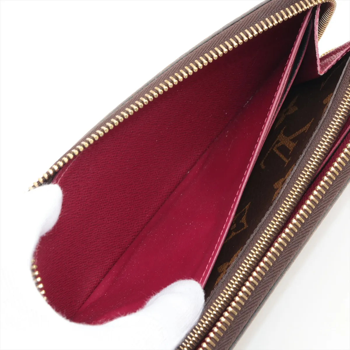 Louis Vuitton Clemence Wallet Monogram Fuchsia (Full Set) 3260
