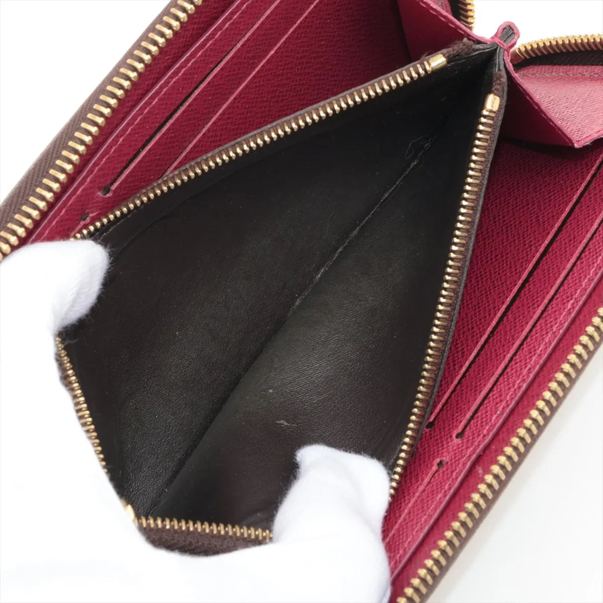 Louis Vuitton Clemence Wallet Monogram Fuchsia (Full Set) 3260
