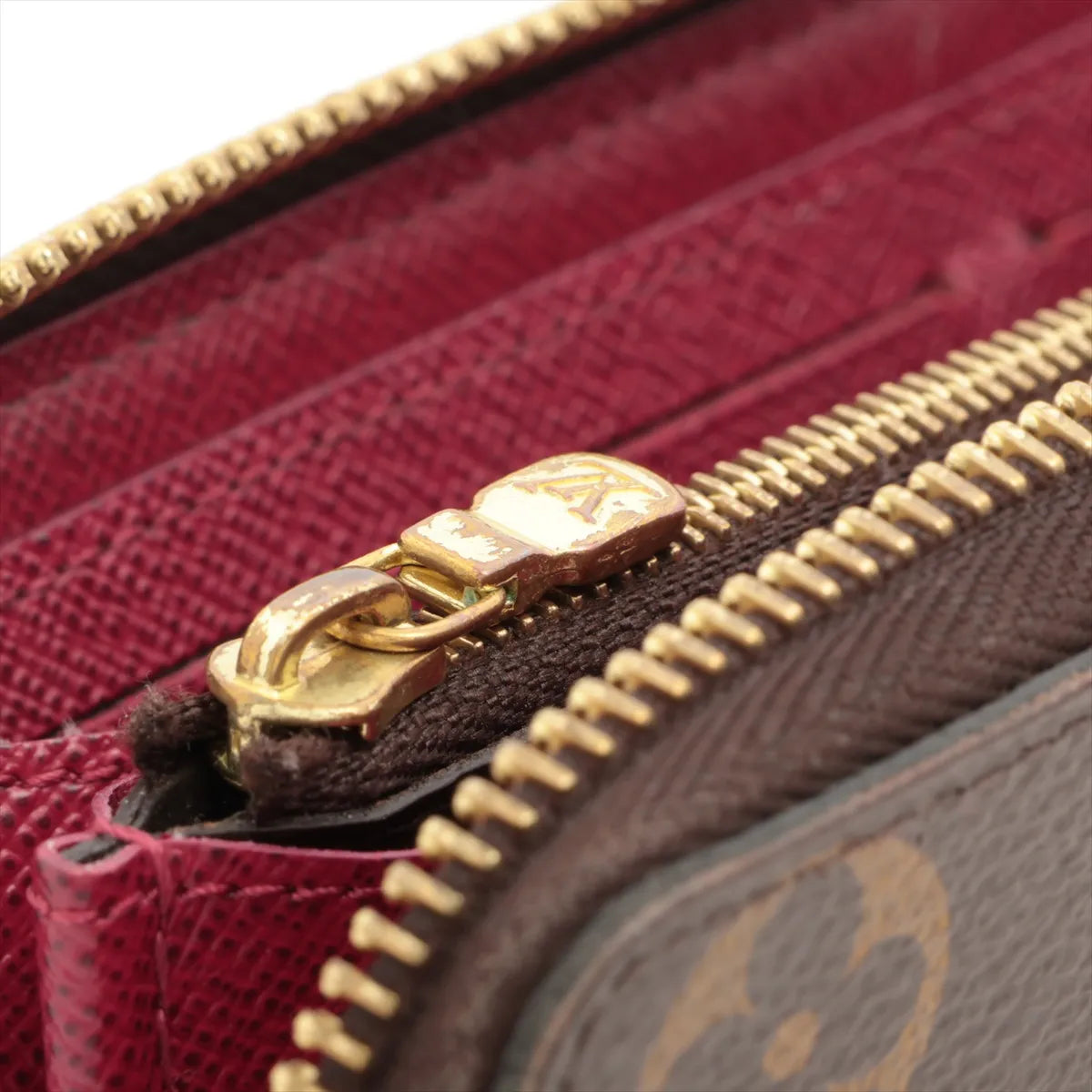 Louis Vuitton Clemence Wallet Monogram Fuchsia (Full Set) 3260