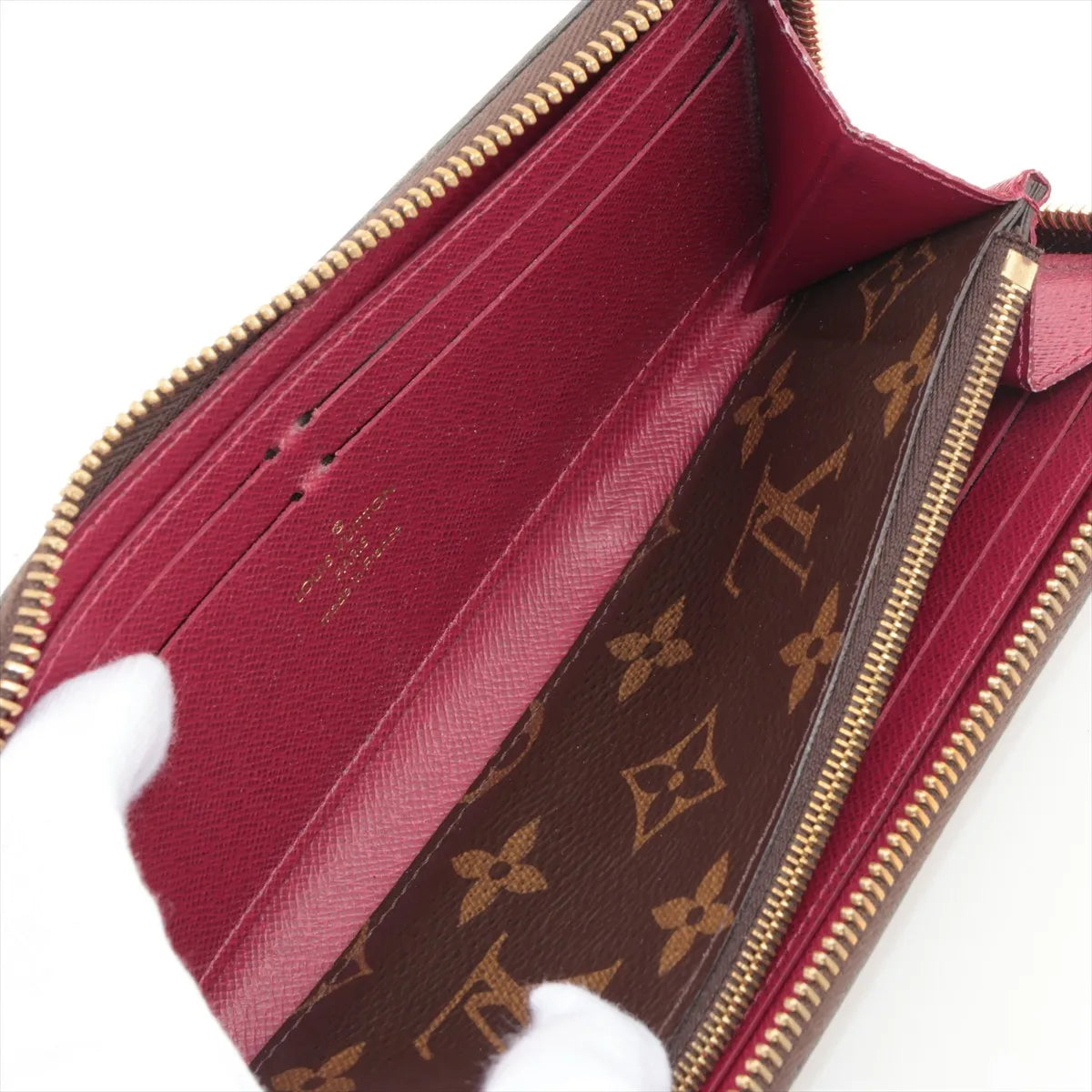 Louis Vuitton Clemence Wallet Monogram Fuchsia 3259