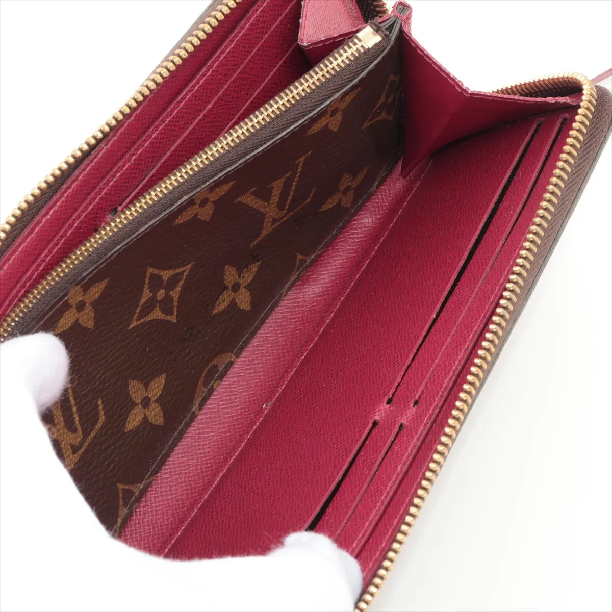 Louis Vuitton Clemence Wallet Monogram Fuchsia 3259