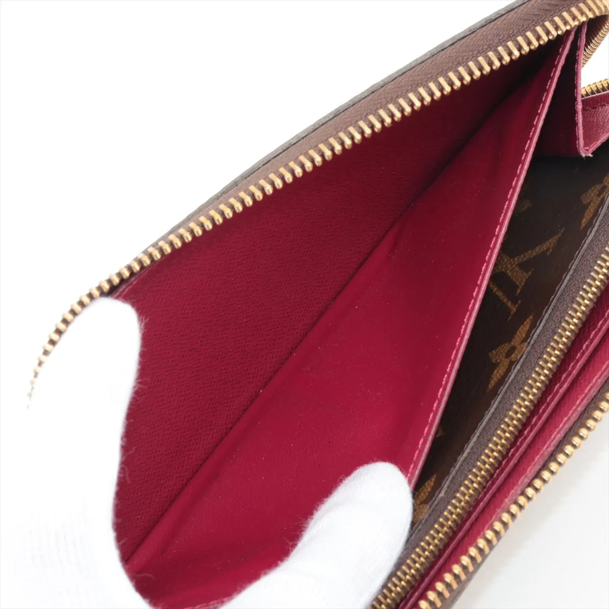 Louis Vuitton Clemence Wallet Monogram Fuchsia 3259