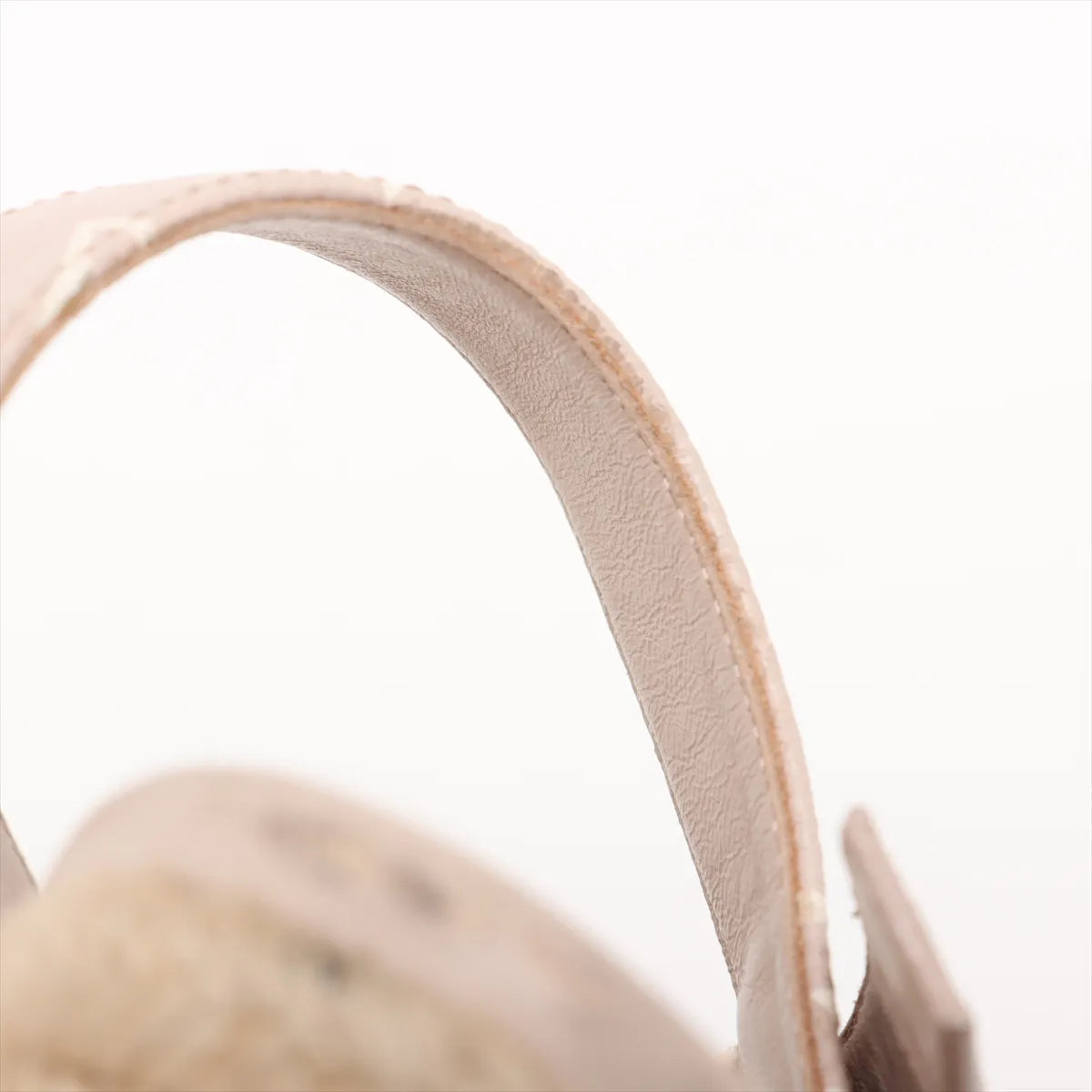 Louis Vuitton Starboard Cream Leather Espadrille Wedge Sandals (Size 37) 3384