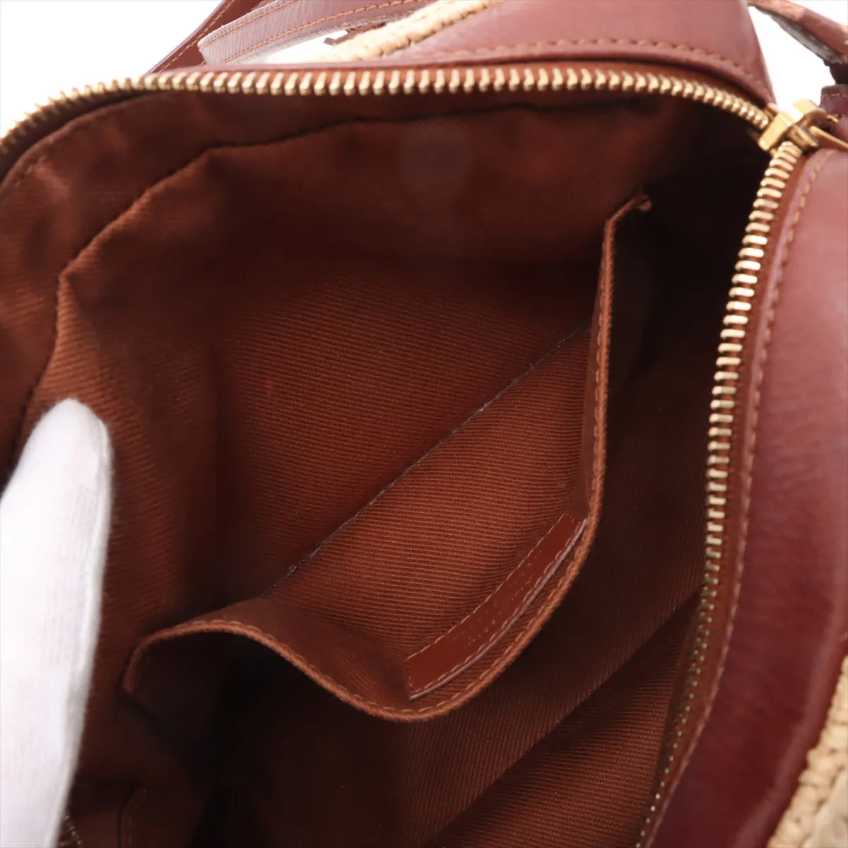 YSL Lou Camera Bag Raffia Beige Brown 3405