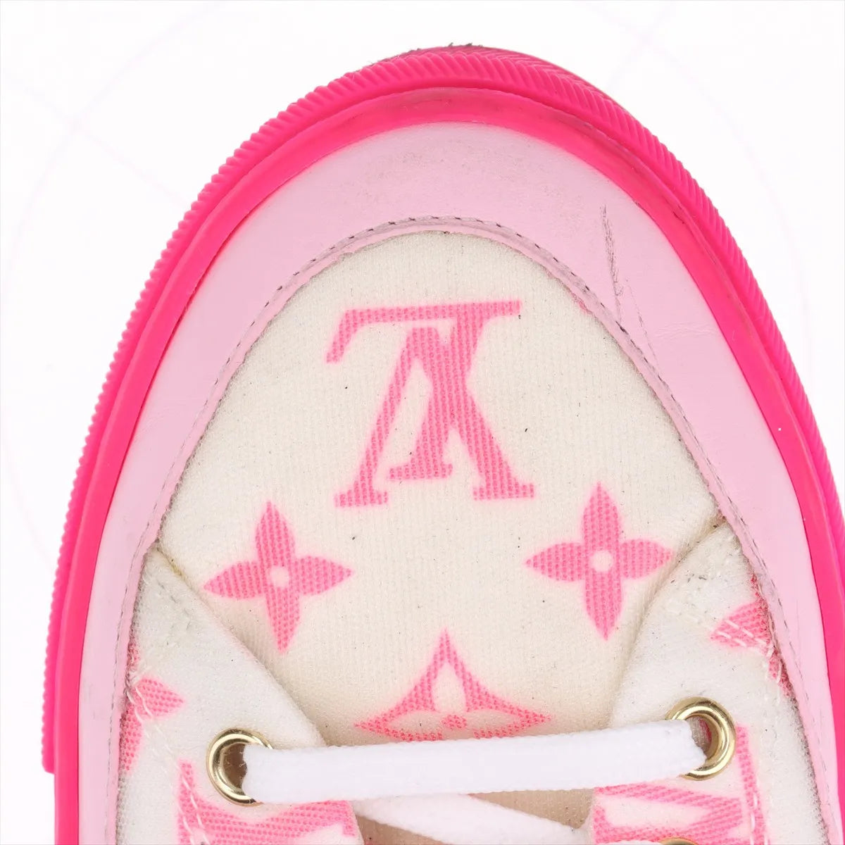 Louis Vuitton Stellar Line Sneakers Pink White Size 37 3386