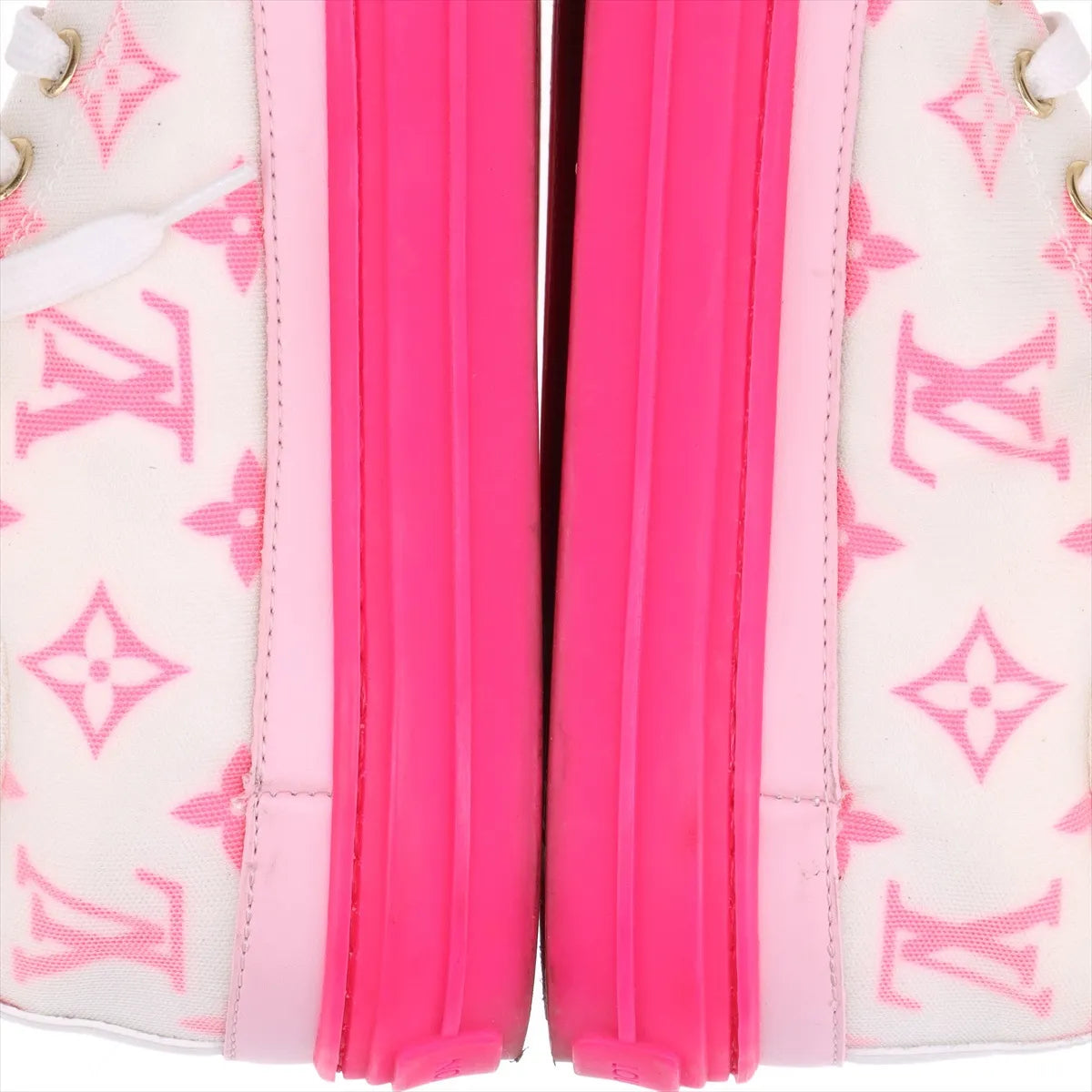 Louis Vuitton Stellar Line Sneakers Pink White Size 37 3386