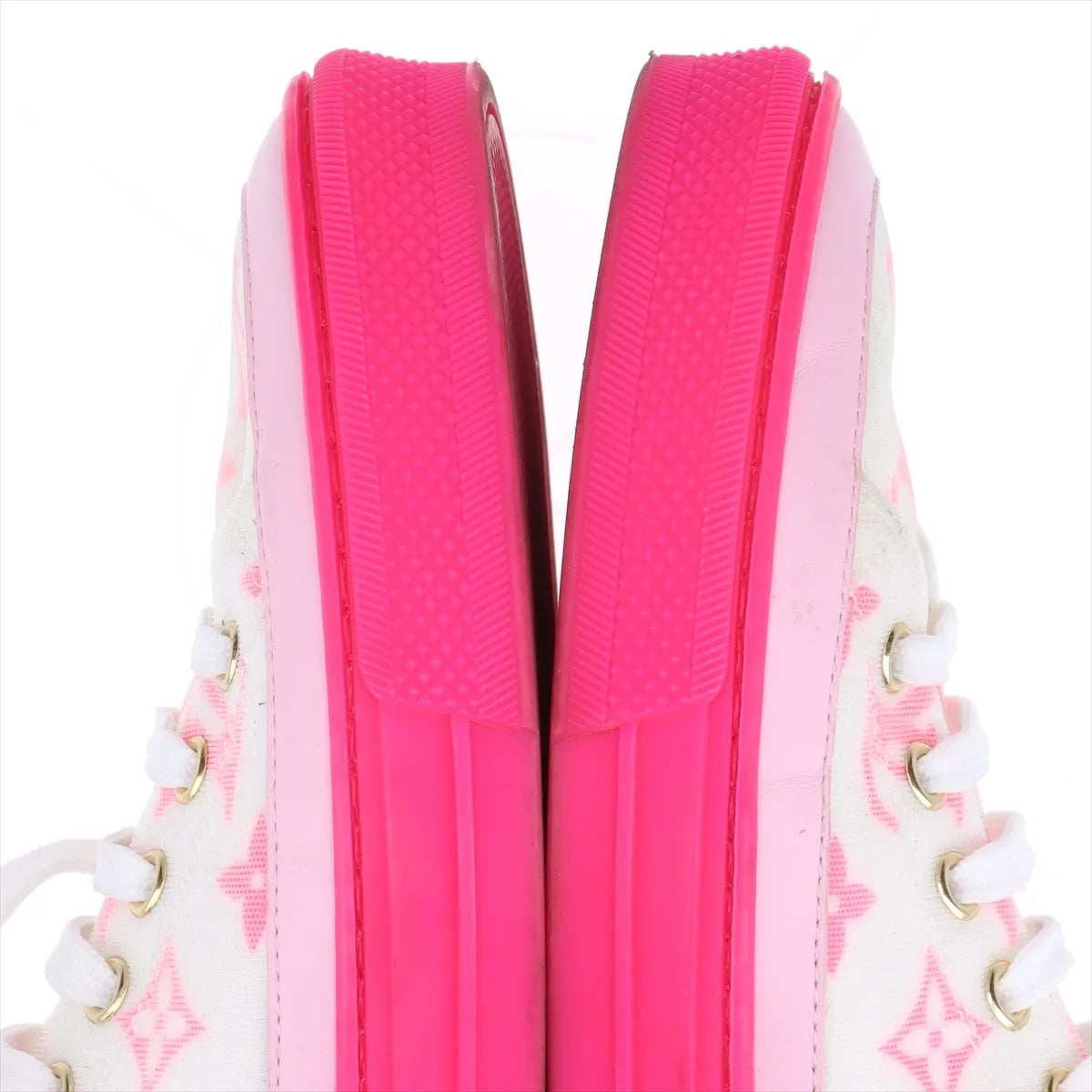 Louis Vuitton Stellar Line Sneakers Pink White Size 37 3386