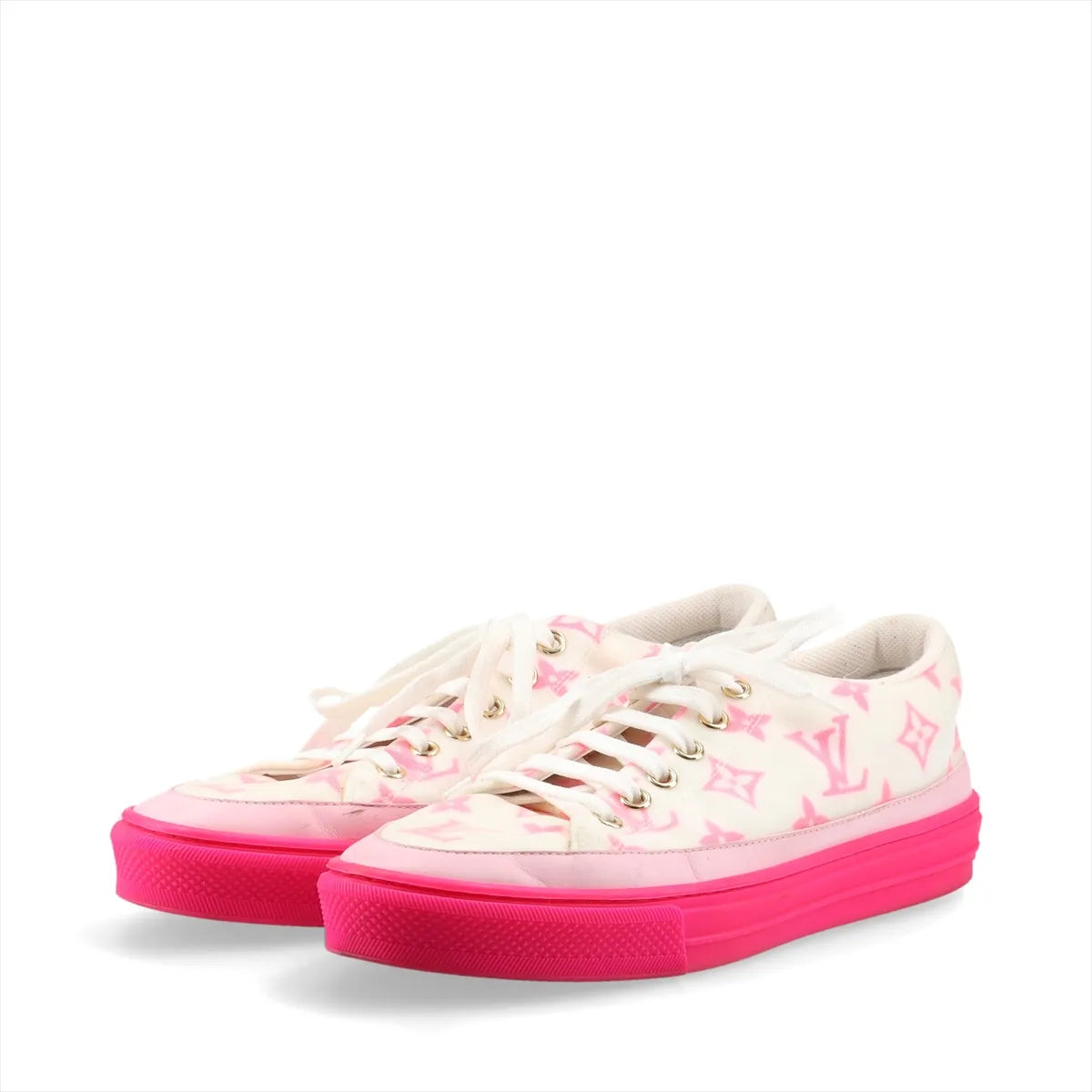 Louis Vuitton Stellar Line Sneakers Pink White Size 37 3386