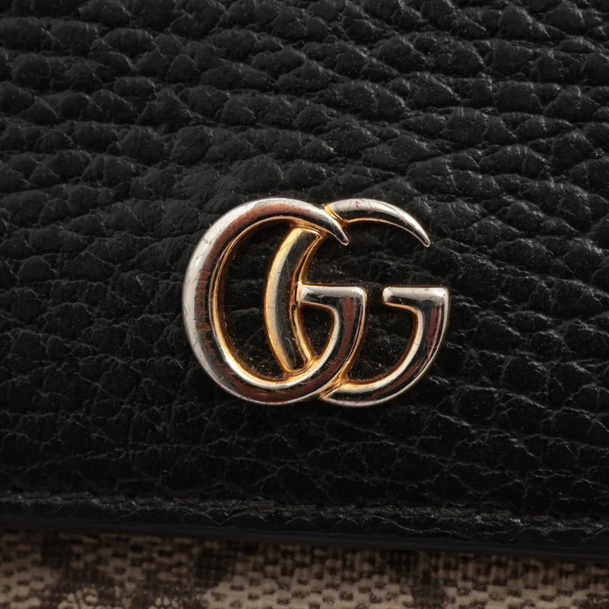 Gucci Marmont Long Wallet GG Supreme Black Leather 3376