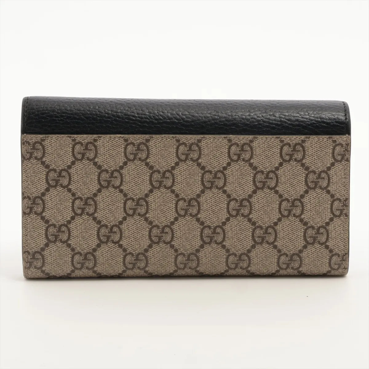 Gucci Marmont Long Wallet GG Supreme Black Leather 3376