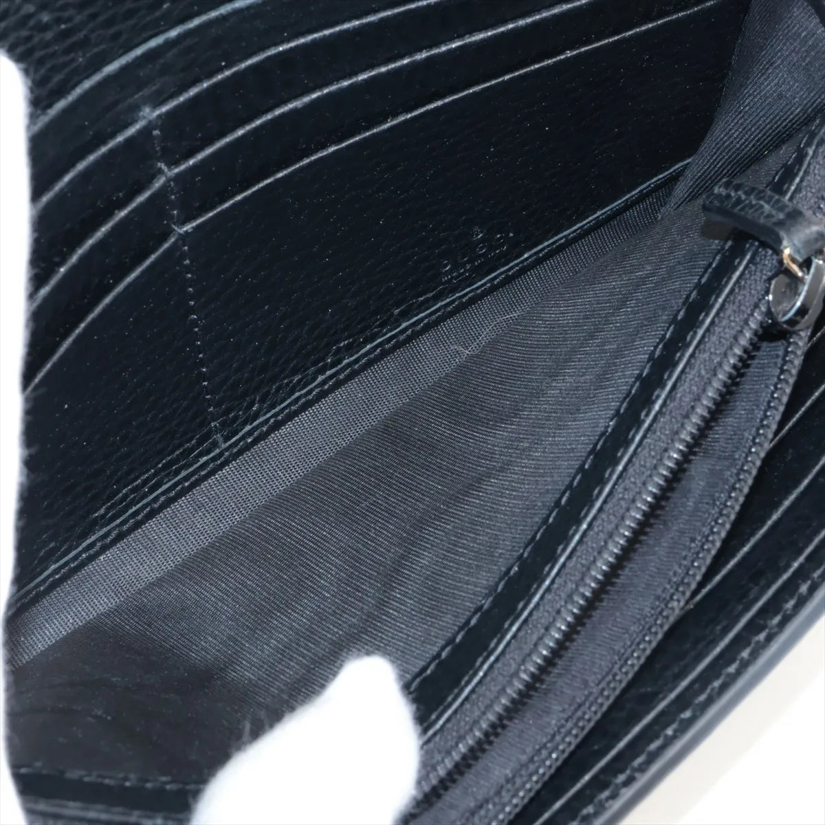 Gucci Marmont Long Wallet GG Supreme Black Leather 3376