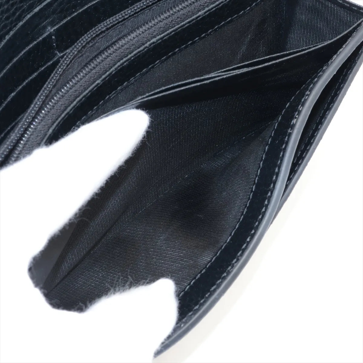 Gucci Marmont Long Wallet GG Supreme Black Leather 3376