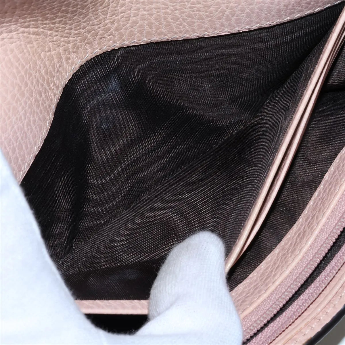 Gucci Marmont Long Wallet Beige GG Light Pink 3382