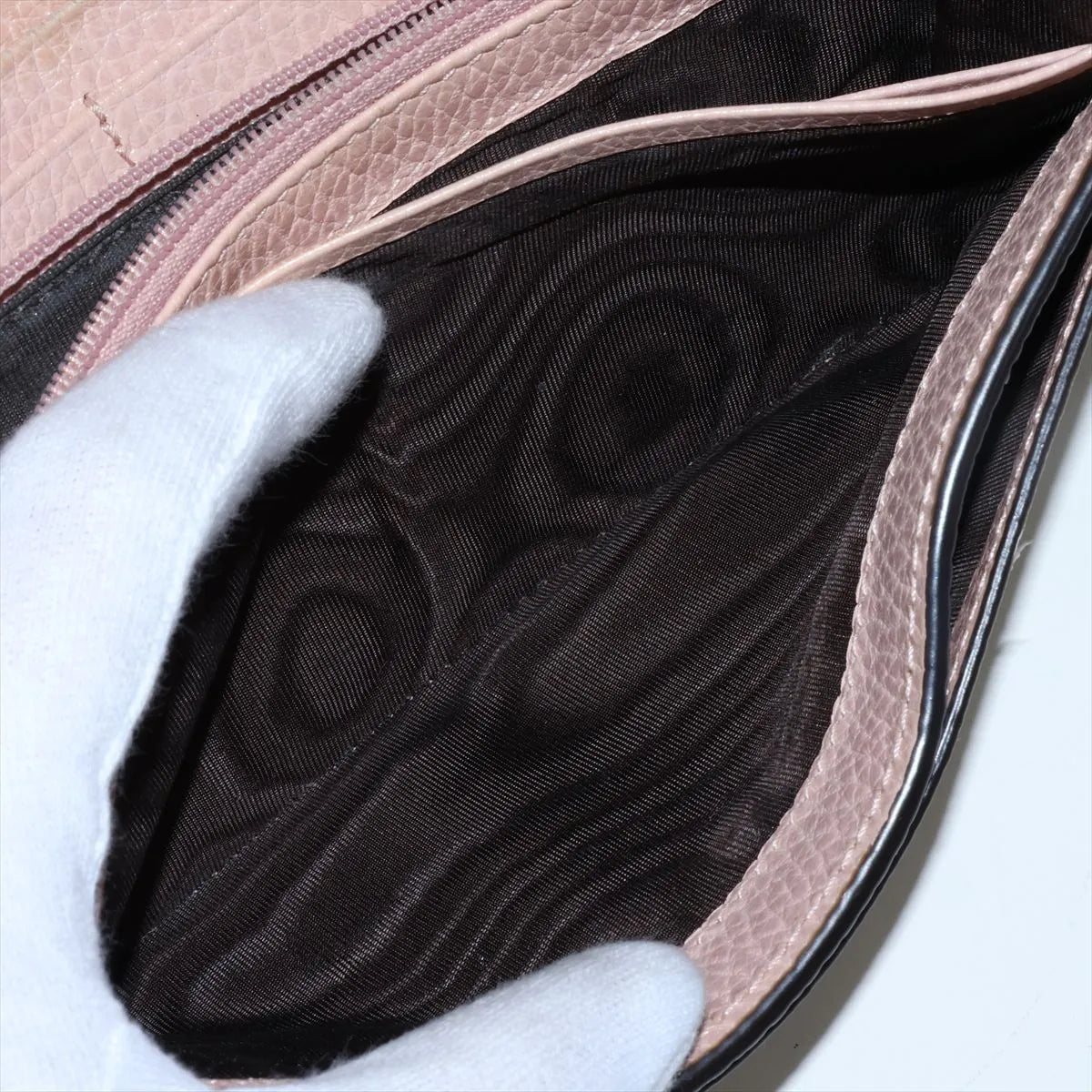 Gucci Marmont Long Wallet Beige GG Light Pink 3382