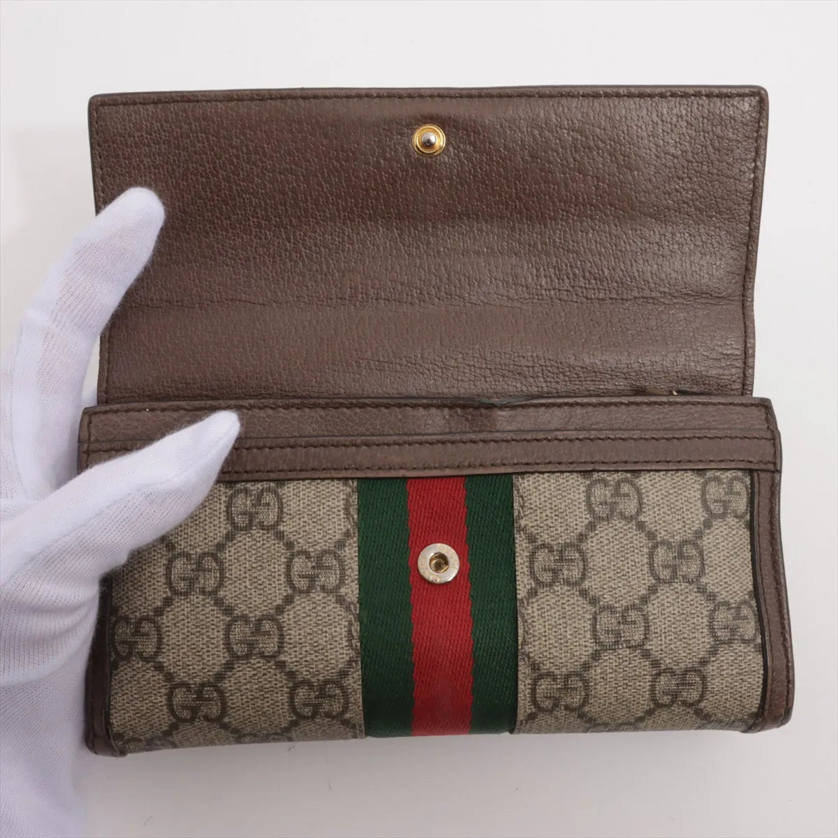 Gucci Ophidia Long Wallet GG Supreme 3378