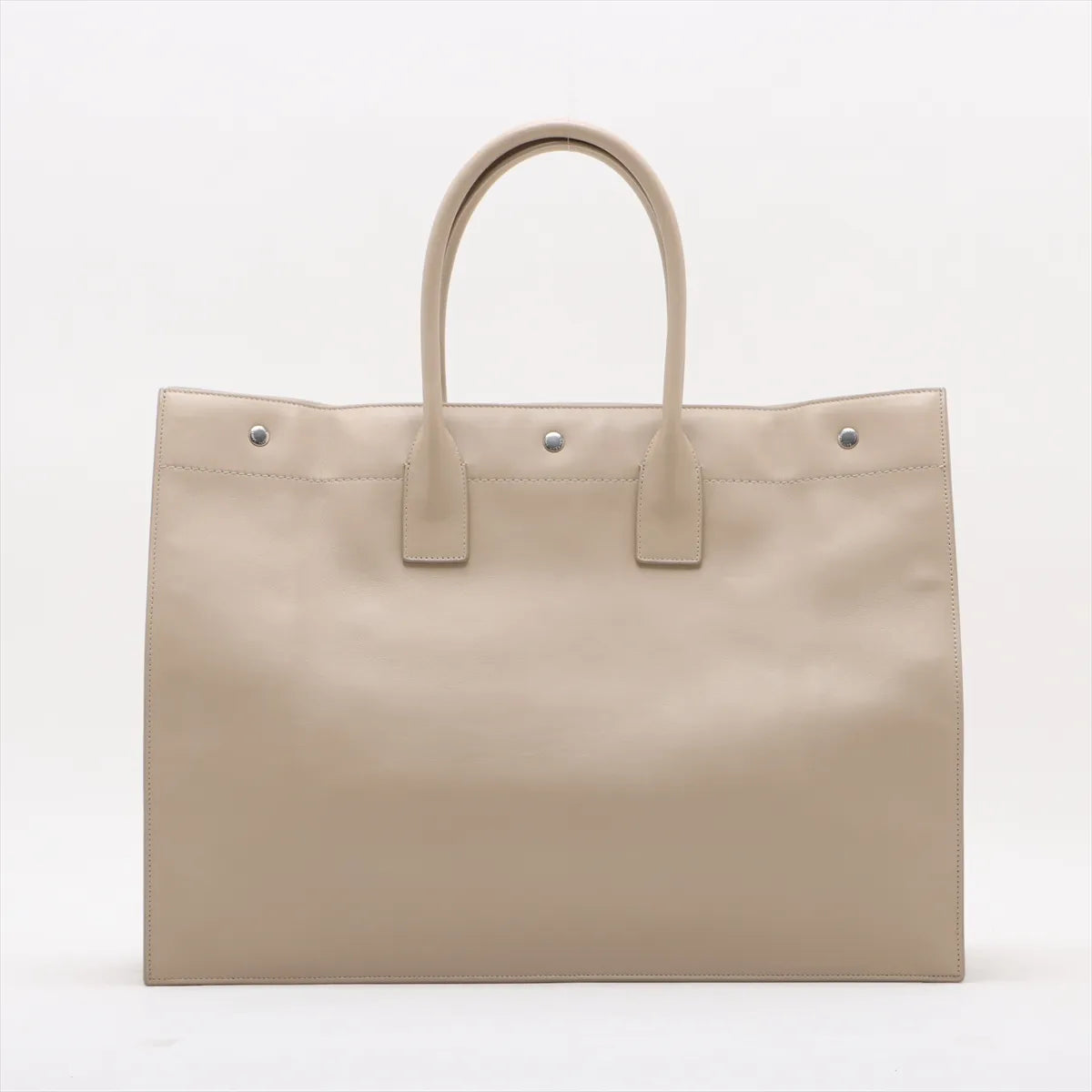 YSL Rive Gauche Leather Tote Bag Beige 3406
