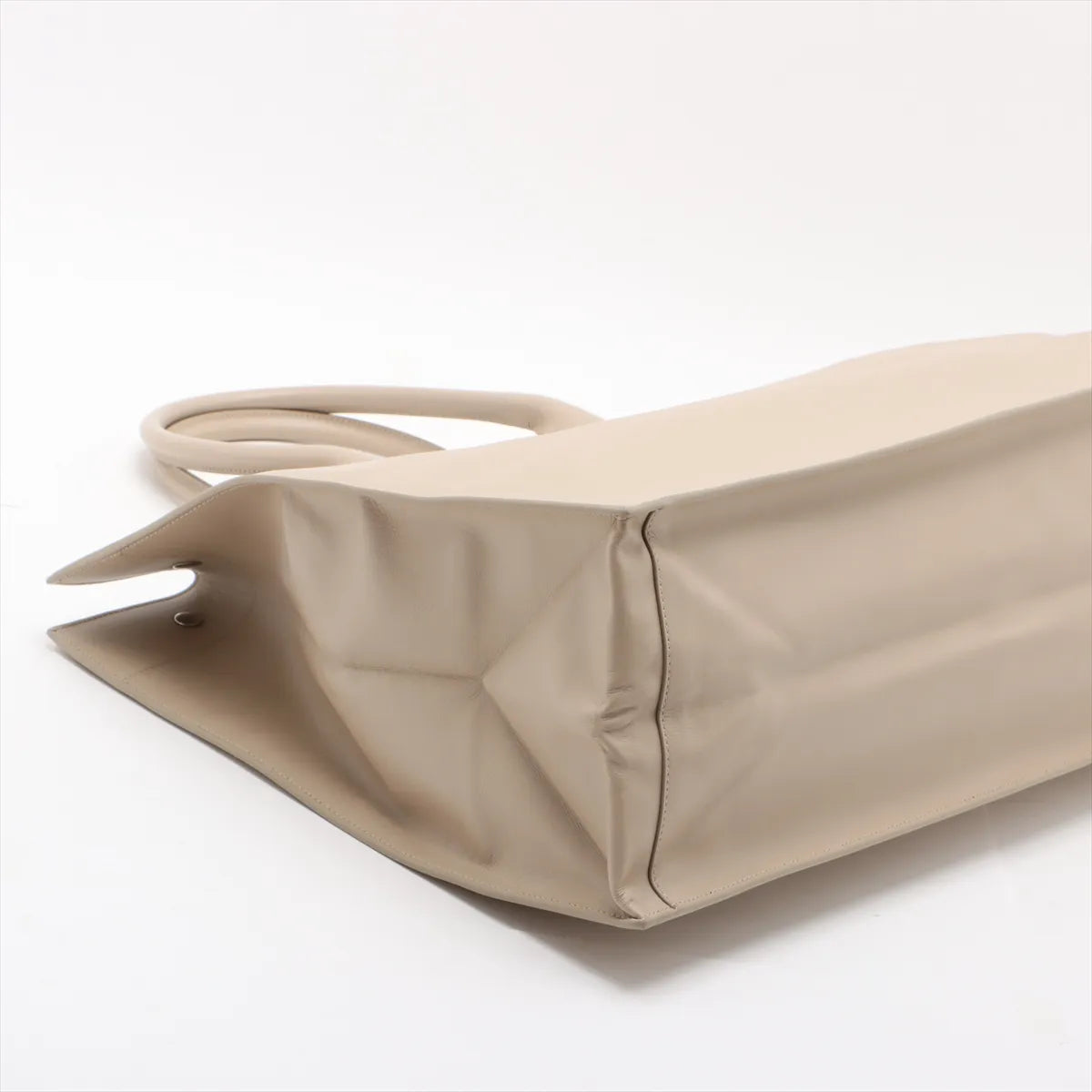 YSL Rive Gauche Leather Tote Bag Beige 3406