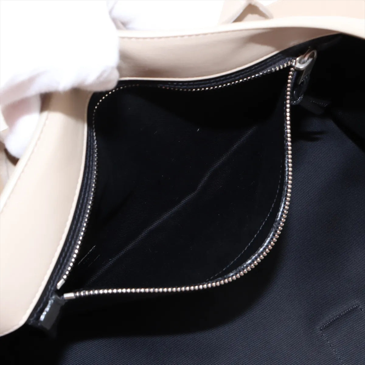 YSL Rive Gauche Leather Tote Bag Beige 3406