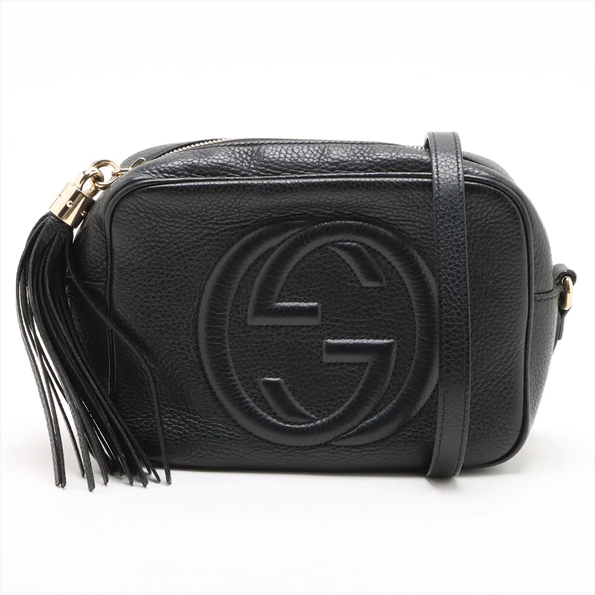 Gucci Soho Disco Black Leather Crossbody 3455