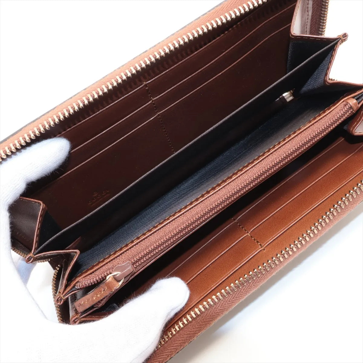 Gucci Zippy Wallet GG Supreme Brown 3495