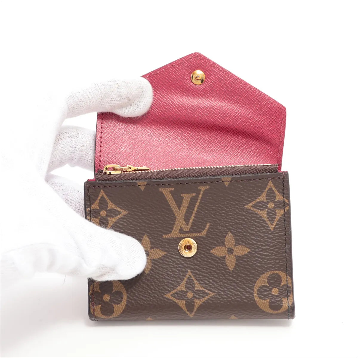 Louis Vuitton Zoe Wallet Monogram Fuchsia 3344
