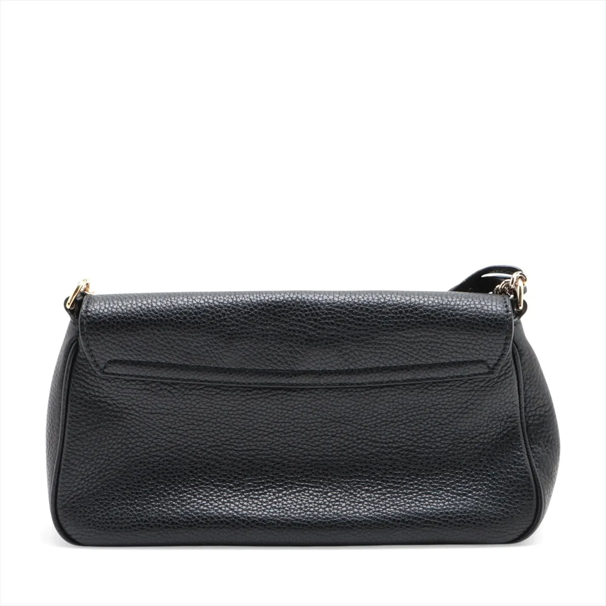 Gucci Soho Flap Tassel Chain Shoulder Bag Black Leather 3451
