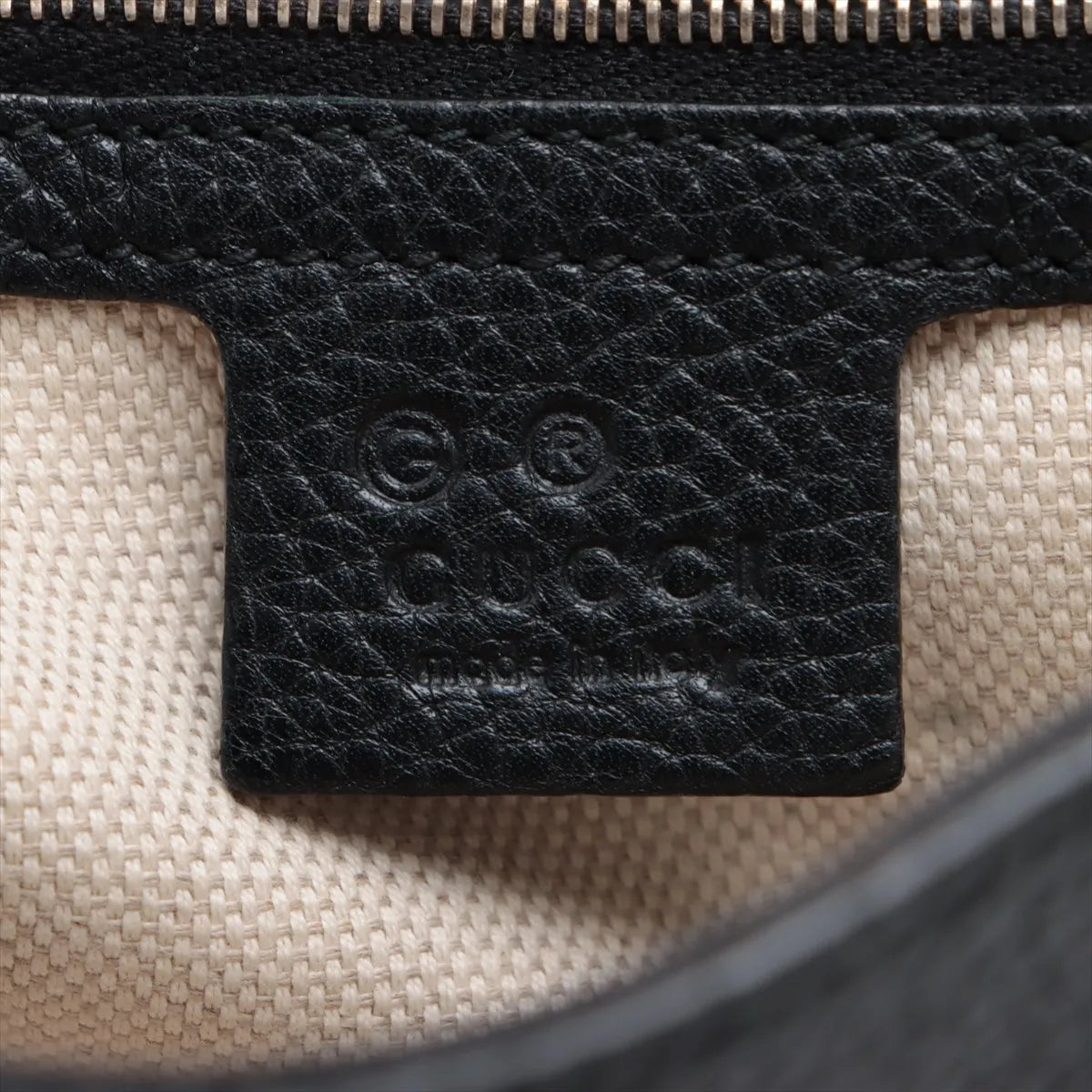 Gucci Soho Flap Tassel Chain Shoulder Bag Black Leather 3451