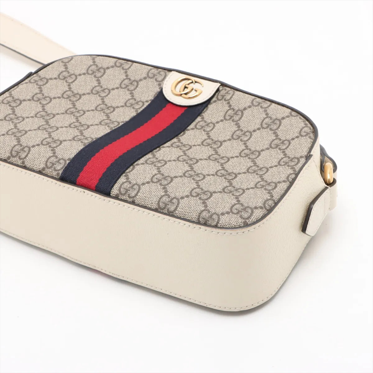 Gucci Ophidia Camera Crossbody Shoulder Bag GG Supreme Beige 3471