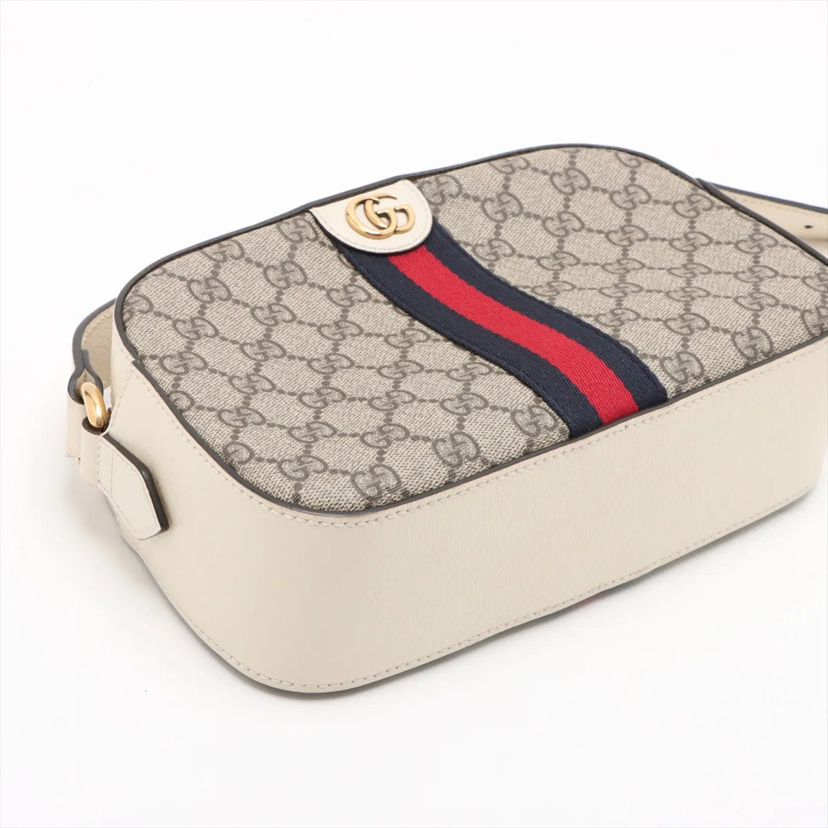 Gucci Ophidia Camera Crossbody Shoulder Bag GG Supreme Beige 3471