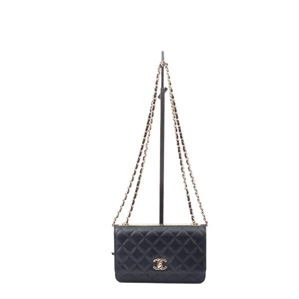 Chanel Trendy WOC Black Lambskin GHW (Full Set) 3153