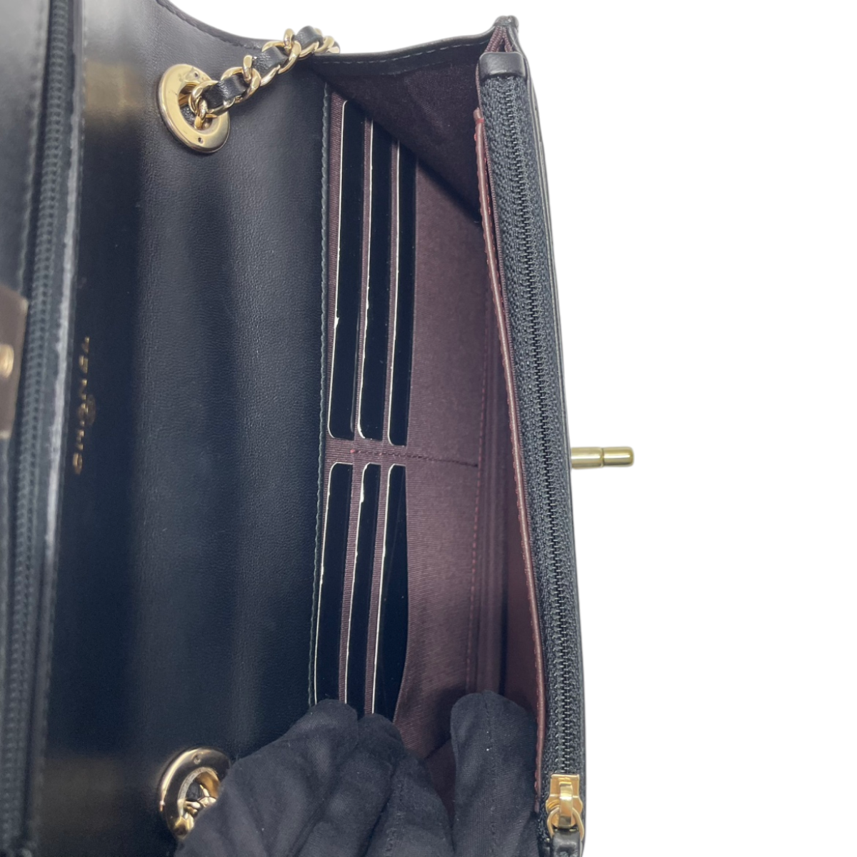 Chanel Trendy WOC Black Lambskin GHW (Full Set) 3153