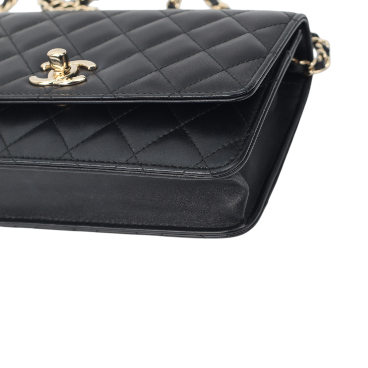 Chanel Trendy WOC Black Lambskin GHW (Full Set) 3153
