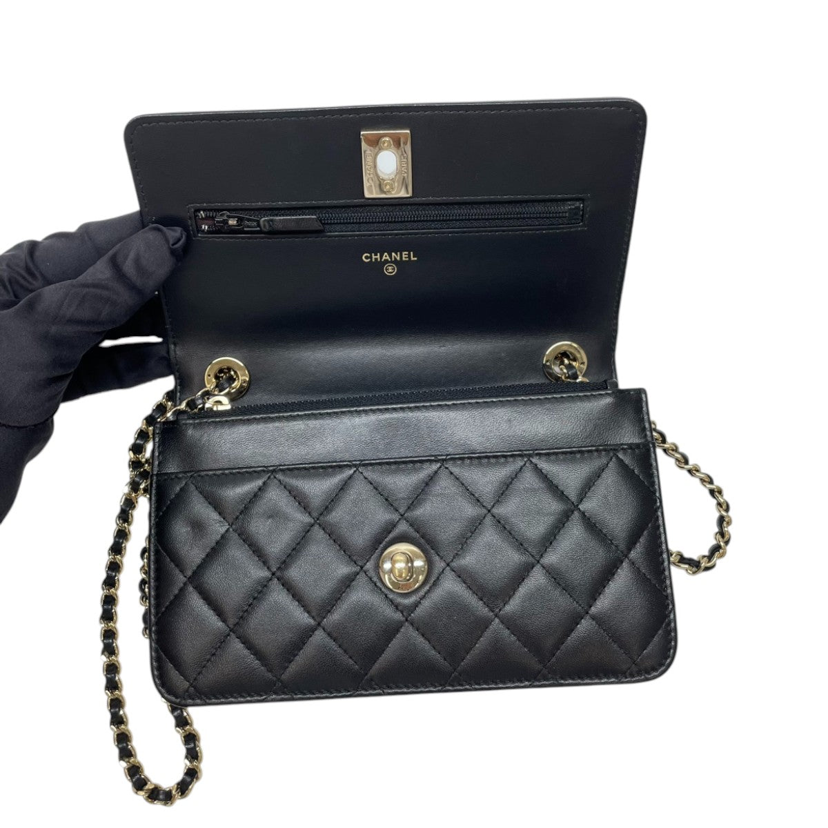 Chanel Trendy WOC Black Lambskin 3028
