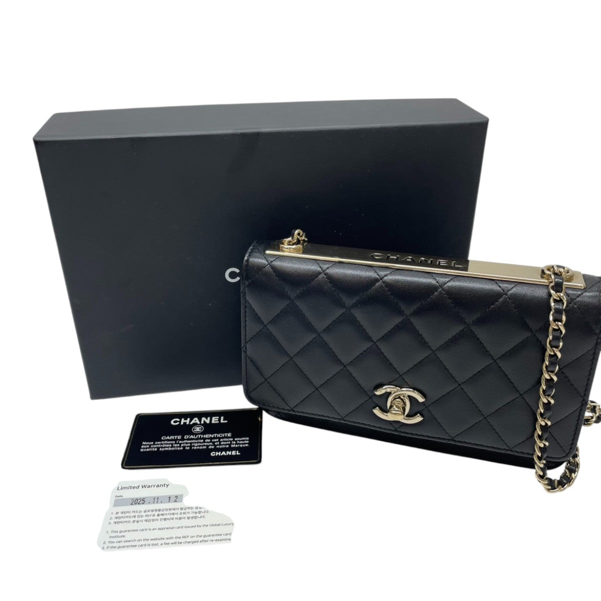Chanel Trendy WOC Black Lambskin 3028