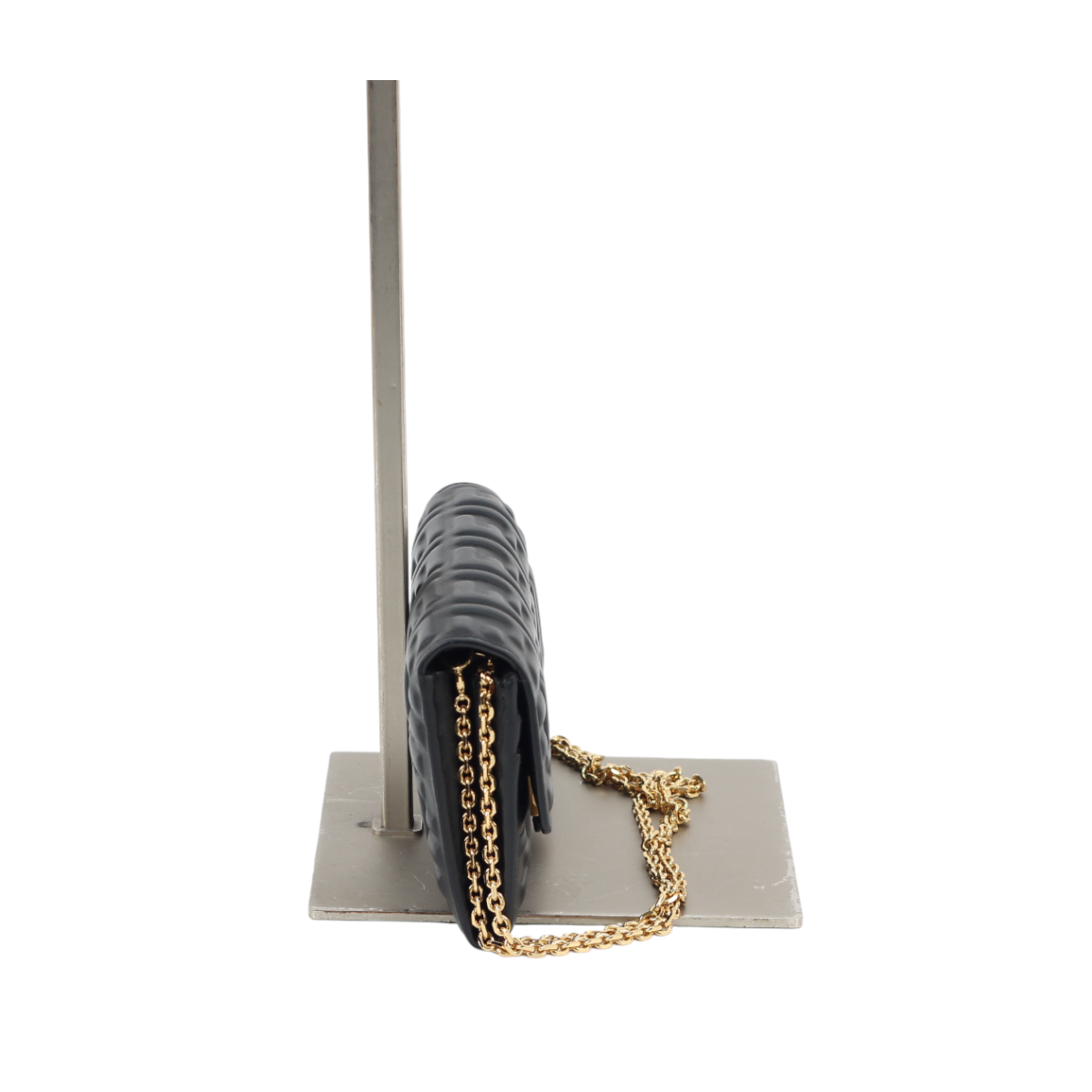 Fendi Baguette Continental Wallet on Chain Black 3025