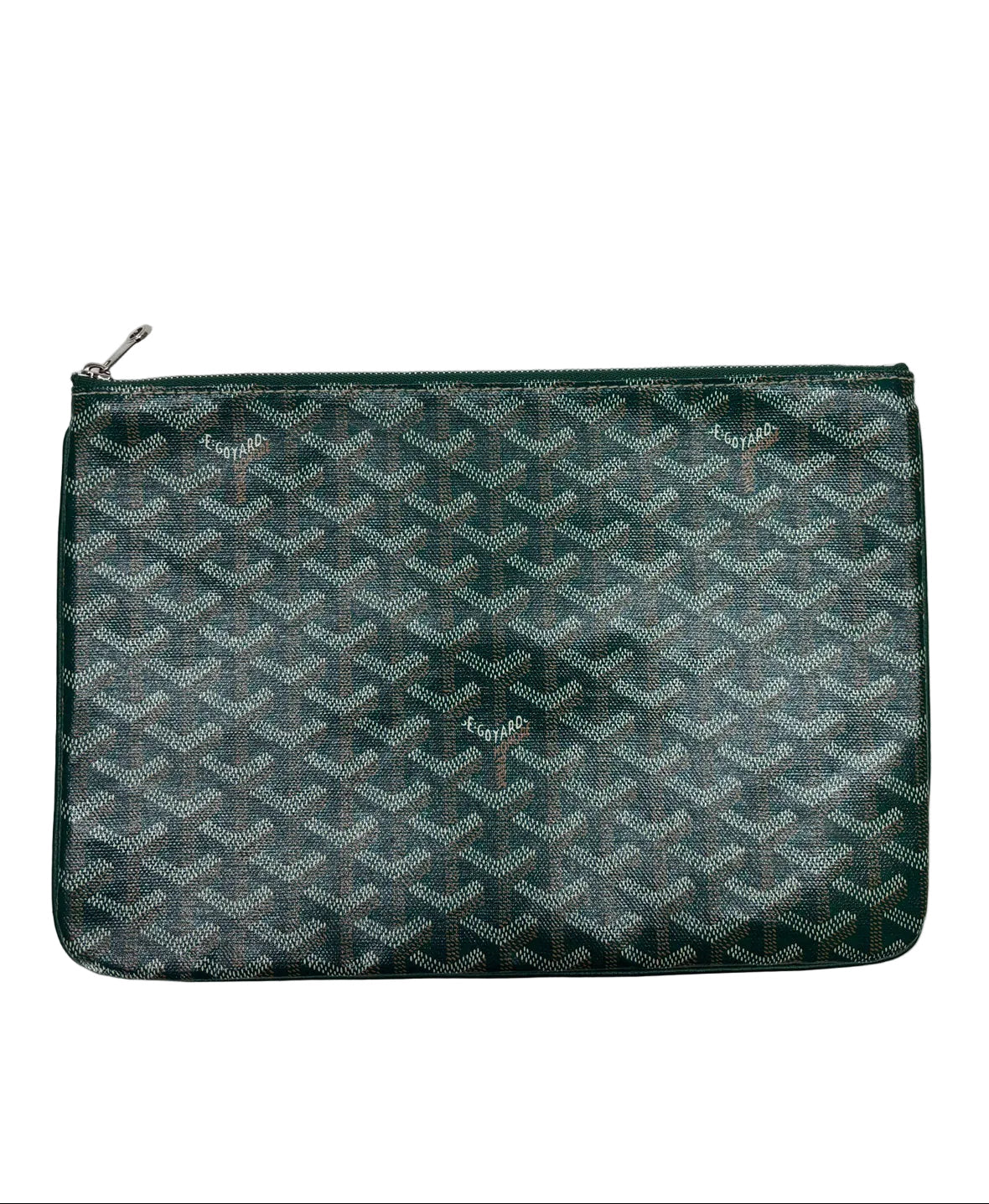 Goyard Senat Clutch Zip Pouch MM Green 3155