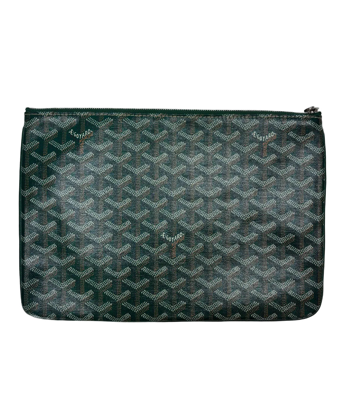 Goyard Senat Clutch Zip Pouch MM Green 3155