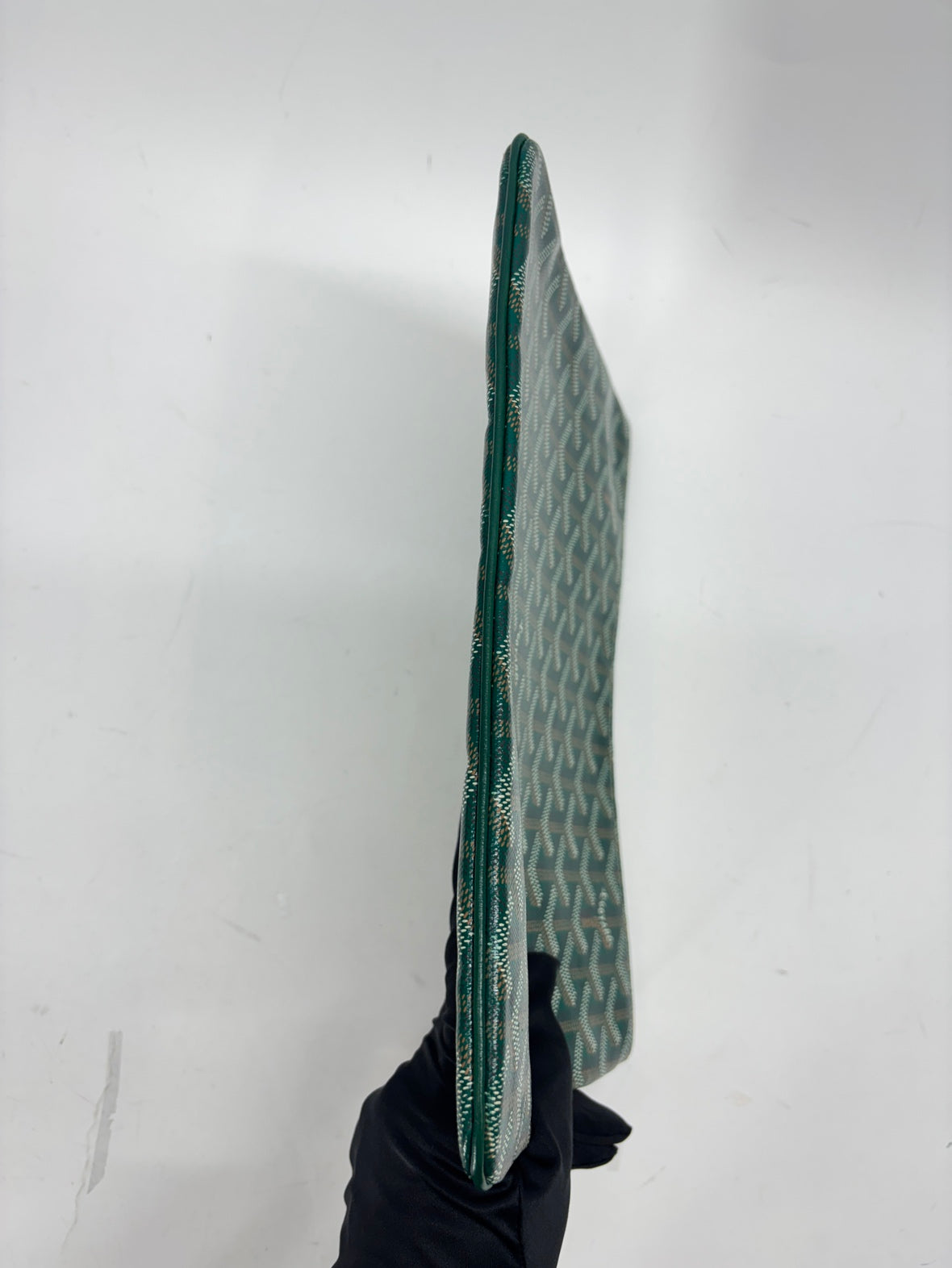 Goyard Senat Clutch Zip Pouch MM Green 3155