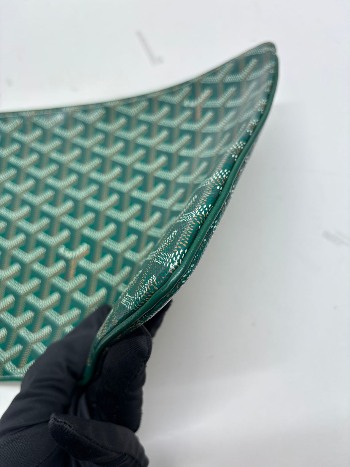 Goyard Senat Clutch Zip Pouch MM Green 3155