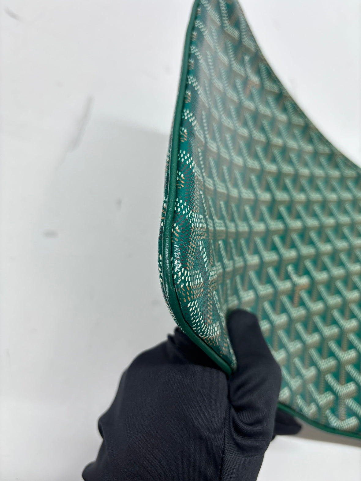 Goyard Senat Clutch Zip Pouch MM Green 3155